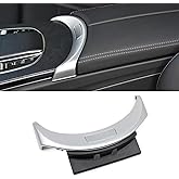 TTCR-II Compatible with Mercedes Center Release Switch, for W205 Center Console Trim C Class 2015-2021 and W253 Center Armrest Button Switch 2016-2022 (7.87-Inch Width Inside, Silver)