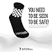 High Reflective Cycling and Running Socks - Night Safety Running Gear (Shoe Size Below 11)