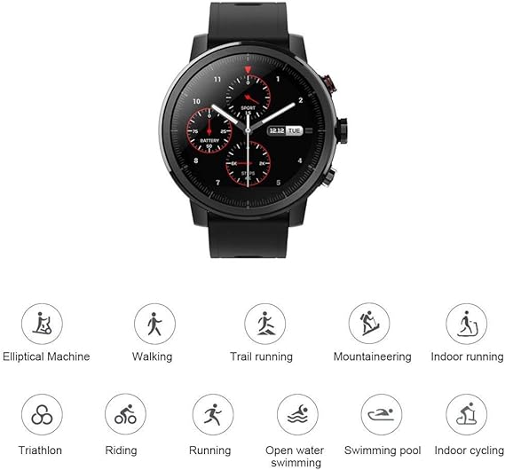 Xiaomi huami amazfit Stratos Smartwatch 2 – negro: Amazon.es ...