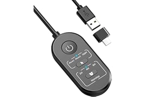 STARSIKI 3-Button USB Mouse Jiggler with Timer, Undetectable Mouse Mover, and 3 Cursor Movement Speed Settings