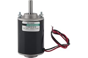 FTVOGUE XD-3420 12 24V 30W High Speed CW CCW Permanent Magnet DC Motor for DIY Generator[6000 RPM(24V)],Dedicated Motor