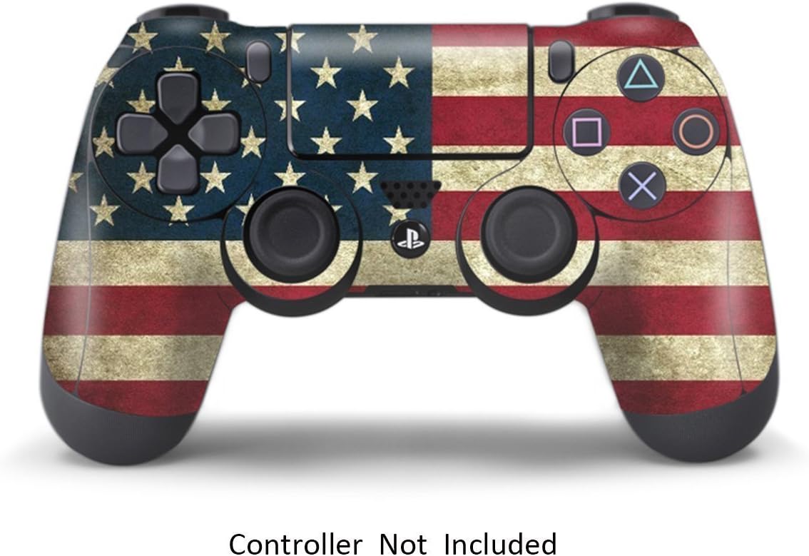 Elton PS4 Controller Dualshock 4 Vinyl Decal- American Flag