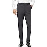 MAGE MALE Men's Stretch Dress Pants Slim Fit Skinny Tapered Suit Trousers Lightweight Business Casual Office Wear