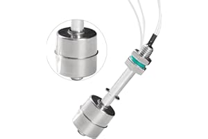 Aopin Water Level Sensor Switch Stainless Steel,Liquid Level Sensor Float Switch, Plastic Ball Float Controller For Water Pump Fish Tank Cistern Sump Filter Aquarium Swim Pool Garden Pond Liquid 1 Pcs