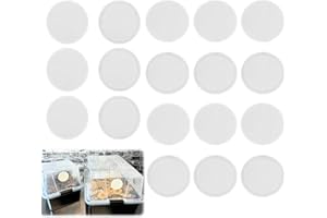 Liyquint 24 Pcs 2.5" Monotub Adhesive Filter Disks -Thick Mushroom Growing Supplies,Filter Pad Replacements for Monotub,Mushr