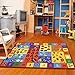 Furnish my Place 740 ABC with Numbers ABC Area Rug for Kids | Educational Alphabet Letter & Numbers | Nurseries Kindergarten | Play Area | Multicolor (3'3