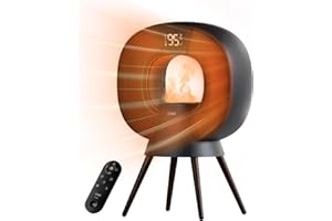 SOTHING Space Heater Humidifier Combo - Star 3-in-1 Electric Heaters for Indoor Use, Humidifier with Flame Light, Aesthetic D