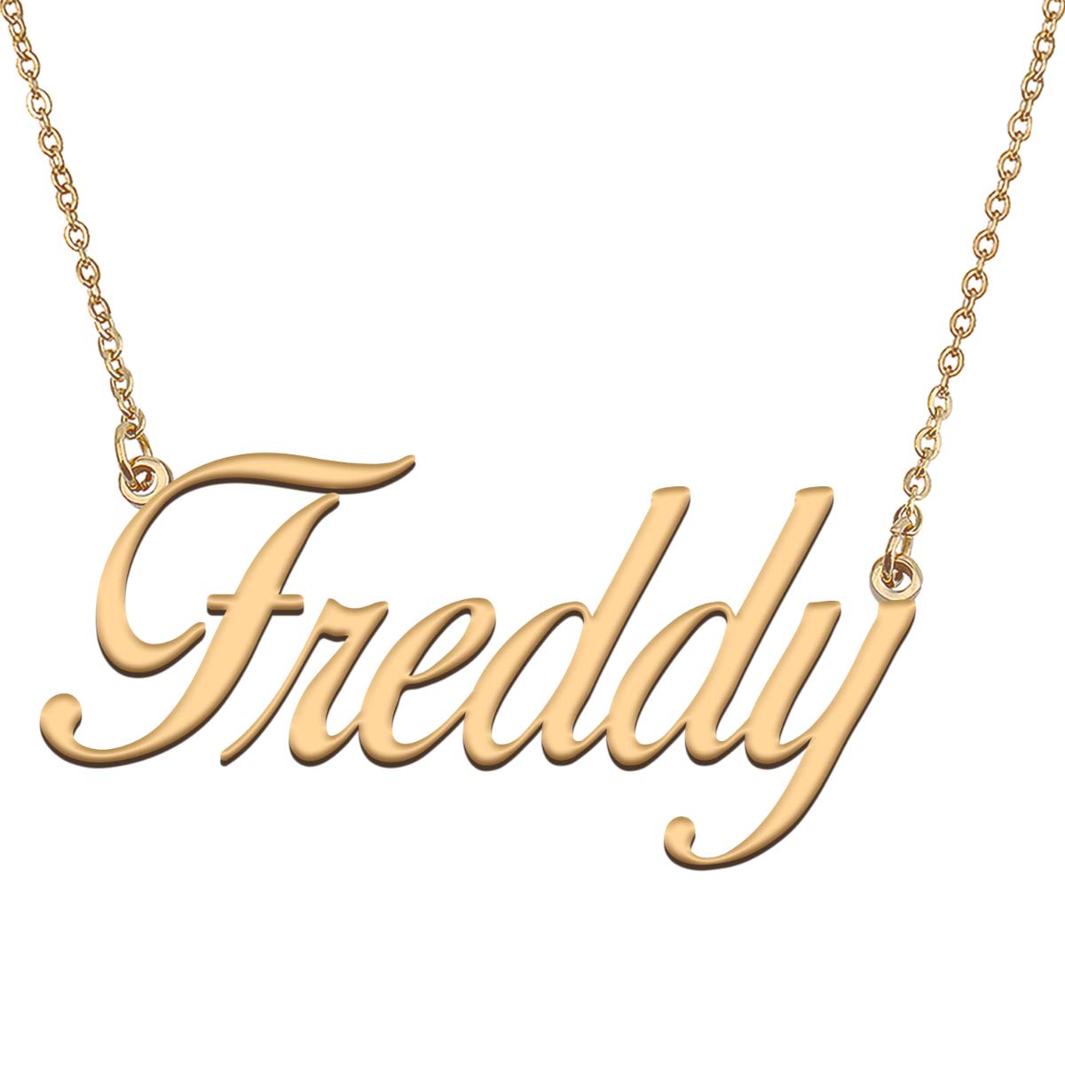 HUAN XUN Customized Custom Simple Any Name Necklace
