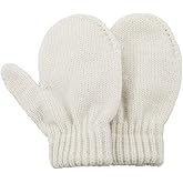 American Trends Kids Winter Toddler Mittens Multicolor Soft Knitted Gloves Thick Cold Protection Mitten