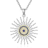 AENEAS Valentines Day Gifts for Women Her Evil Eye Necklace for Women 925 Sterling Silver Necklace Ojo Turco Trendy Jewelry Gifts for Women Wife