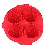 HDE Frozen Brain Halloween Party Novelty Silicone Jello Chocolate Mold Ice Cube Tray