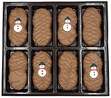 Philadelphia Candies Milk Chocolate Covered Nutter Butter Cookies, Christmas Holiday Snowman Net Wt 8 oz