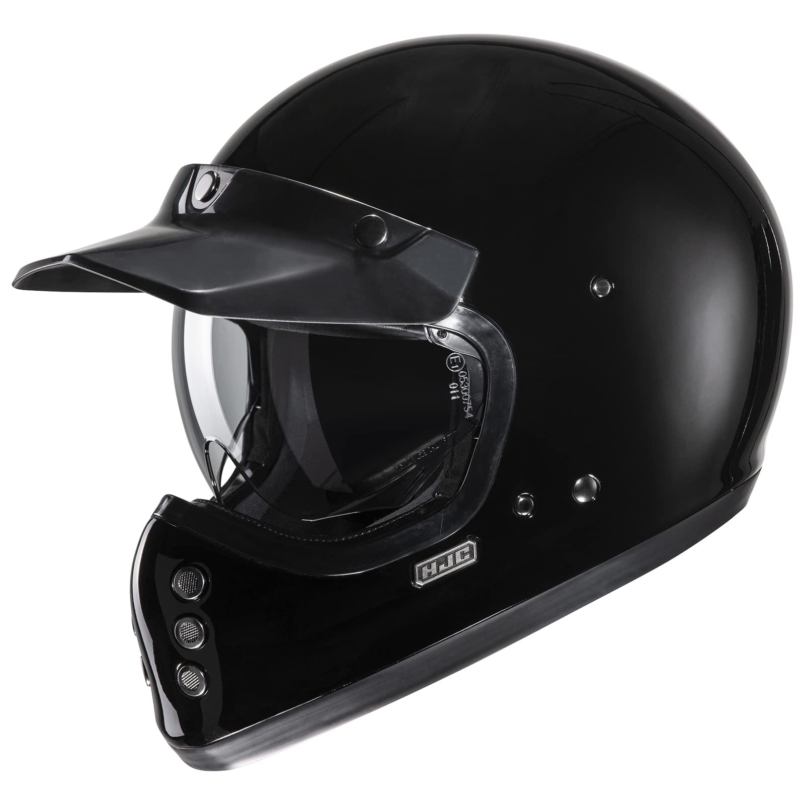 HJC V60 Men's Cruiser Motorcycle Helmet - Black