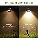 Bcway Outdoor Solar Lights, Separable Solar Panel, Waterproof Motion Sensor Security Light 10 LEDS Powered Wall Light with 8' Extension Cord for Indoor, Garden, Fence, Patio, Driveway, Stairs