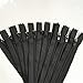 WKXFJJWZC 50pcs 30cm Black and White Nylon Coil Zippers Tailor Sewer Craft Crafter's FGDQRS (12 Inches)