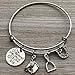 Infinity Collection Equestrian Horse Lover She Believed She Could So She Did Charm Bangle Bracelet, Horse Jewelry, for Women and Girls