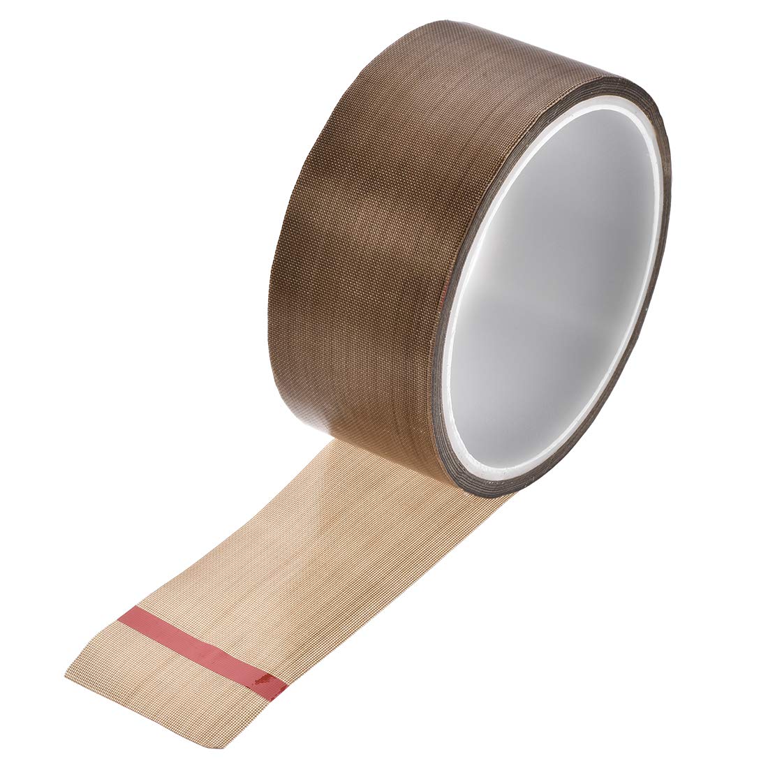 uxcell 40mm PTFE Coated Fabric Tape Brown High Temperature Tape for Vacuum,Hand and Impulse Sealers Adhesive Tape 10m/32.8ft