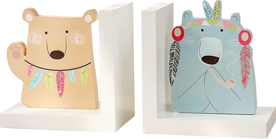 Amazon Co Jp 本立て ブックエンドの装飾的な面白い動物の本は子供のためのブードエンド 子供の部屋の装飾図書館のためのブックエンドサポート ブックエンド Color B ホーム キッチン