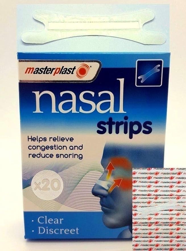 Masterplast 20x BETTER BREATHE NASAL STRIPS NOSE REG LARGE ANTI SNORING