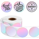 Joatuxul 3 inch Round Thermal Labels, Thermal Printer Labels use for Barcode, Shipping, Customized, Circle Direct Thermal Stickers 500 Labels for Printer, 3 Color