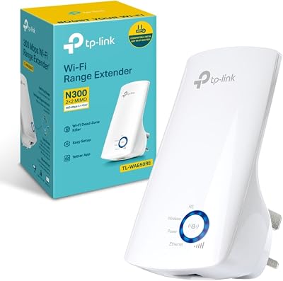 TP-Link TL-WA850RE N300Mbps WiFi Extender Booster Ethernet Port Repeater AP UK