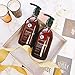 Luseta Argan Oil Shampoo and Conditioner Set Thickening for Thin & Dry Hair Smoothing & Nourishing Anti- Frizz for All Hair Types Sulfate Free for Men and Women 2 x16.9Fl Oz