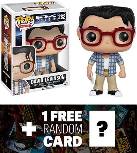 David Levinson: Funko POP! x Independence Day Vinyl Figure + 1 FREE Classic Sci-fi Movies Trading Card Bundle [78102]