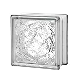 Seves Glass Block 6x6x3 Ice Glass Block