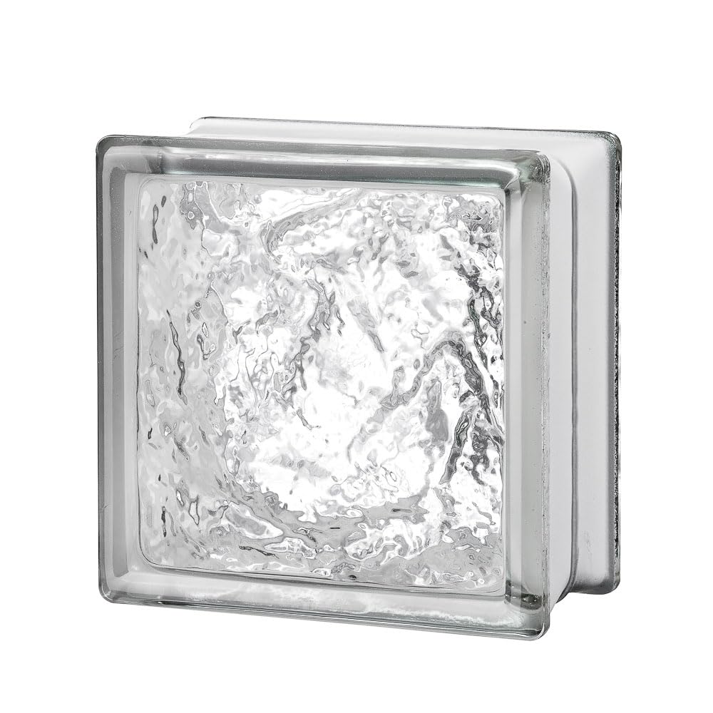Seves Glass Block 6x6x3 Ice Glass Block