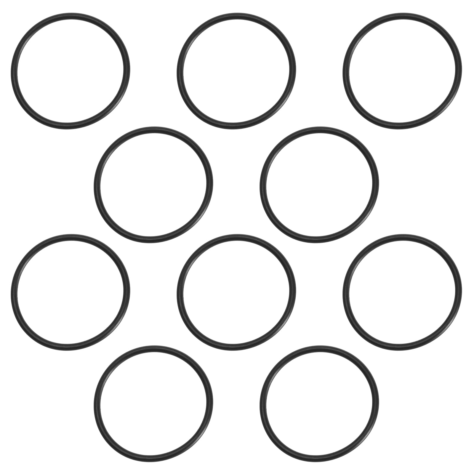 VGOL 10PCS Basin Sink Plug O-Ring Spare Sealing Gasket Bath Drain Stopper Cover Seals Outer Diameter 34mm for Kitchen Sink Bathroom Bathtub Handbasin Plug