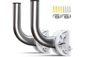 2-Pack Wireless Bridge Bracket Mount, Adalov Universal Access Point Pole Mount, Pole/Wall-Mounted Mounting Pole for Small Outdoor Access Point,Wireless Bridge, AP (Within Two pounds)