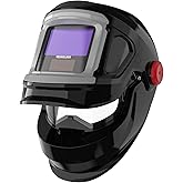 YESWELDER Flip-up Auto Darkening Welding Helmet with Large View, Digital Welding Lens, 1/1/1/1 True Color 4 Arc Sensor Wide Shade 4/5-9/9-13 Welder Mask for TIG, MIG, ARC, Cut and Grind
