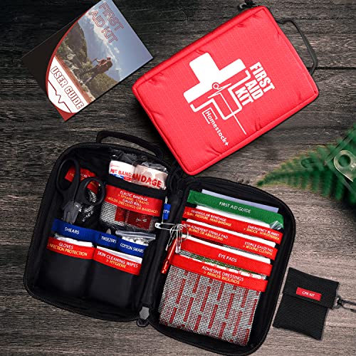 【2023 First aid Kits,Portable First Aid Kit with Labelled Compartments Molle