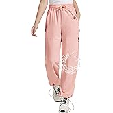 EXARUS Girls Hiking Pants Joggers Quick Dry Slim Fit Pants Zip Pockets 6-14Y