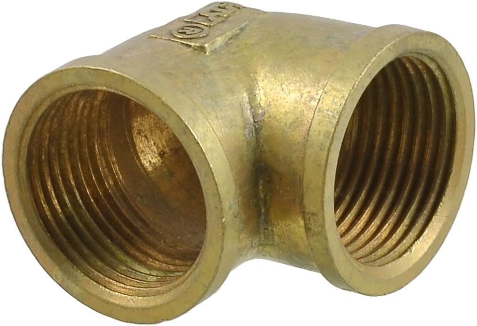 Brass 3/4" x 3/4" F/F 90 Degree Equal Female Elbow Water Pipe Coupler