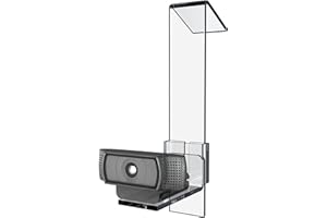 PlexiCam Pro V2 | Center Screen/Middle Screen Webcam Mount | Position Any Webcam Anywhere on Any Screen from Laptops to 32" Screens | tripod gooseneck teleprompter alternative for eye contact audience