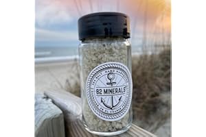 Celtic Salt 82 Minerals Sea Salt French Celtic Insprired Artisanal Glass Jar with Shaker Lid Hand Harvested Sea Salt XL Coarse Grain NC Small Business Organic Vegan Kosher Paleo Low Sodium from the Celtic Sea