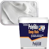 Polycell Trade Deep Hole Filler 1KG Two Part Plaster Dries Fast 20 Mins view 1