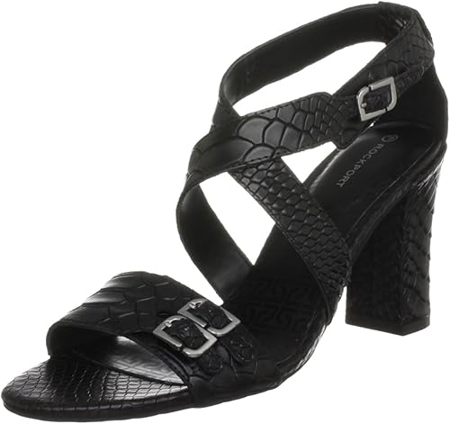 rockport black sandals