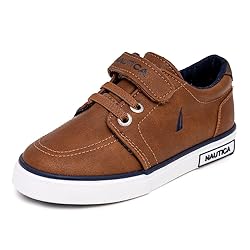 Nautica Kids Sneakers Adjustable Strap Bungee