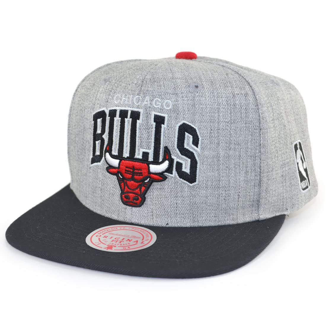 Mitchell & Ness NBA Team Arch Snapback Cap Chicago Bulls Grey/Black, gray, One Size