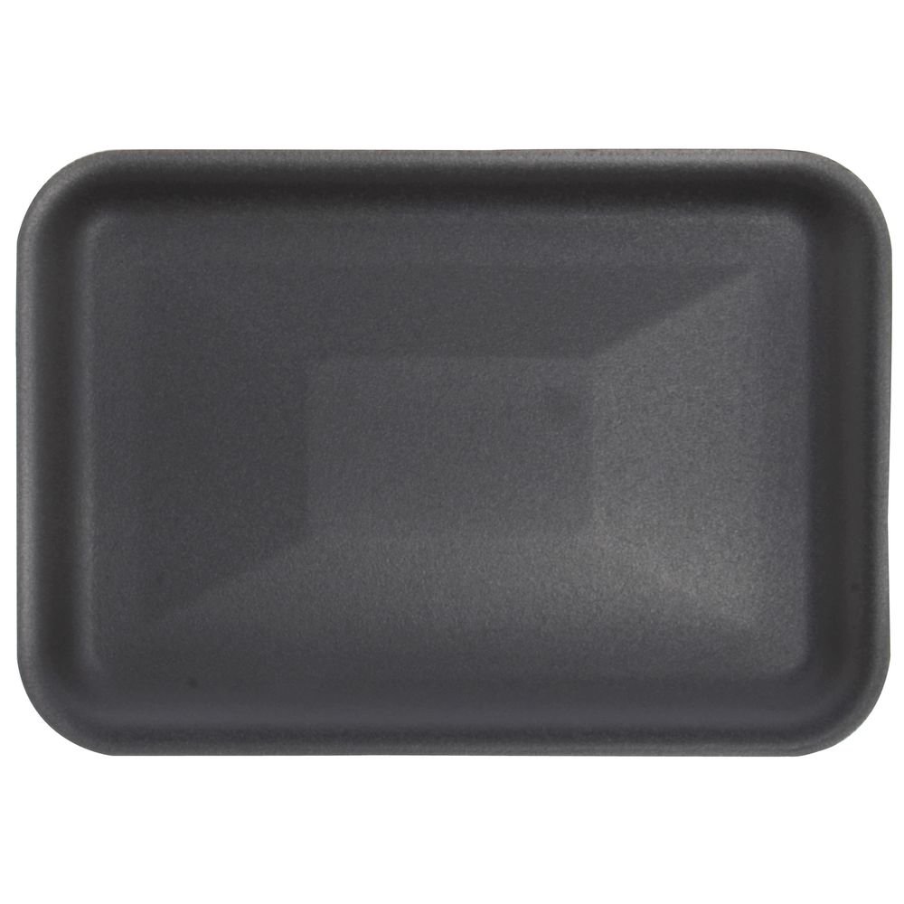 Foam Meat Trays Produce Trays Black 8 1/4 L x 5 3/4 W x 5