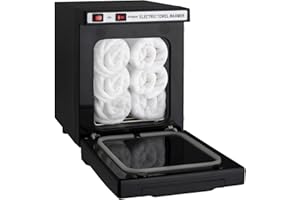 Kcelarec Hot Towel Warmer, Professional Hot Towel Cabinet, 2-in-1 Spa Towel Warmers for Facials, Barber, Salon, Esthetician, Black (5L-A -Black)