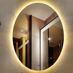 WEHOLY Espejos de tocador de Pared Espejo de baño LED Inteligente