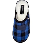Lucky Brand Boy's Plaid Scuff Slippers – Cozy Comfort with Stylish Plaid Design for Boys
