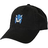 Bioworld Sonic The Hedgehog Smiling Sonic Black Unstructured Baseball Cap