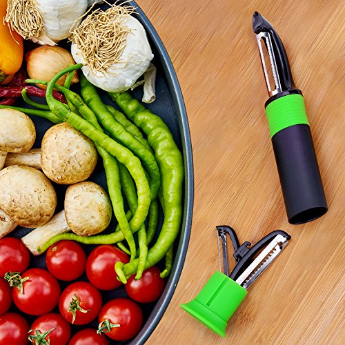 Beyetori Kitchen Fruit Tools Gadgets Set, Avocado Slicer, Apple Corer Cutter and Vegetable Peeler - Thumbnail 2