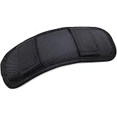 SOGOYFLA Lightweight Shoulder Strap Pad, Soft &amp; Breathable Cushion for Bags | Quick Attach Velcro, Ergonomic Padding Relieves Strain, Backpack Strap Pads for Bag <15 lbs, Ideal for Commute, Travel, 1PCS