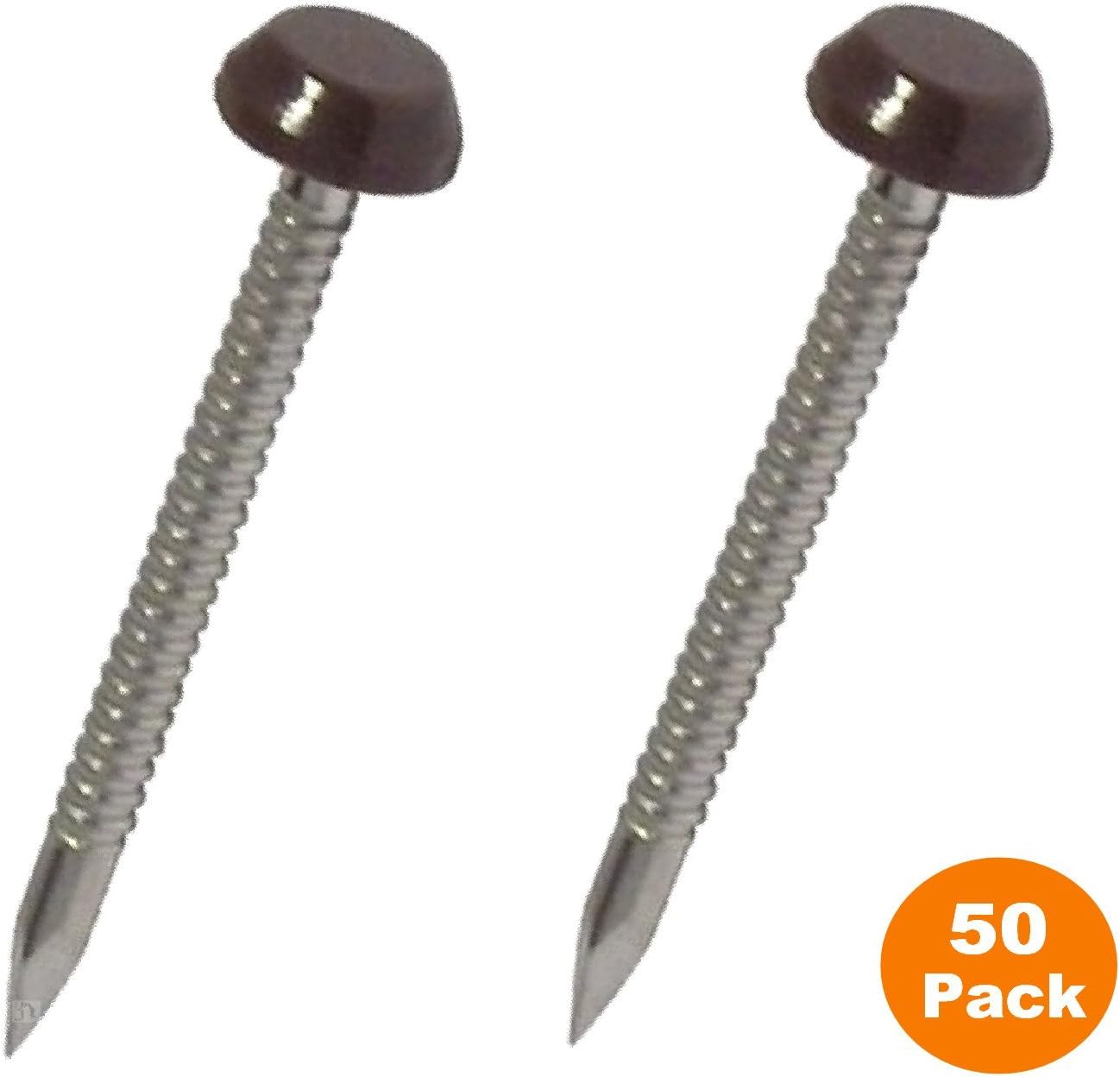 Quantity of 30 Pins 30mm White Polypins Fascia upvc Fixing Nails