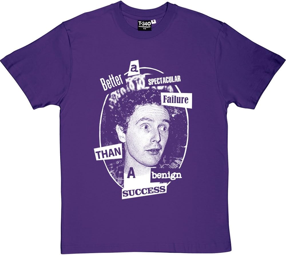 Malcolm Mclaren Spectacular Failure Purple Men S T Shirt Large